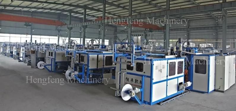 Plastic PP PLA Pet Cup Tilting Mould Thermoforming Making Machine with Auto Stacker