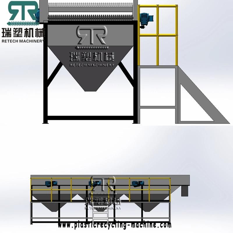 500kg/H PE/PP/BOPP/EVA Film Die Face Cutter Granulating Recycling Pelletizing Line with Vacuum Degassing