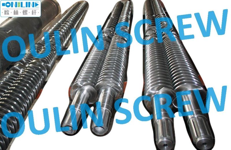 92/188 Twin Conical Screw and Barrel for PVC WPC Extrusion