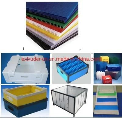 PP Hollow Grid Corrugated Fluted Sheet Machine Extrusion Line