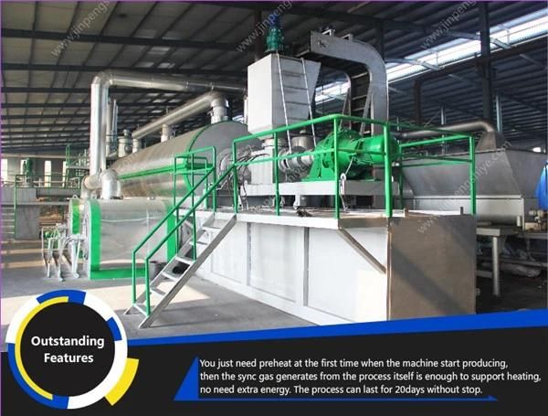 Continuous Waste Tire Recycling Pyrolysis Plant