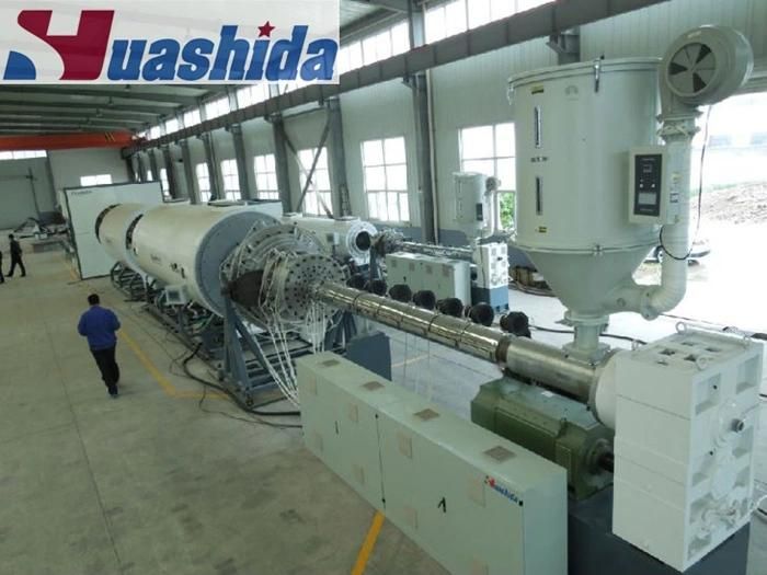 Plastic HDPE PE Thin Wall Pipe Extruder Machine for Polyurethane Foam Preinsulated Pipe