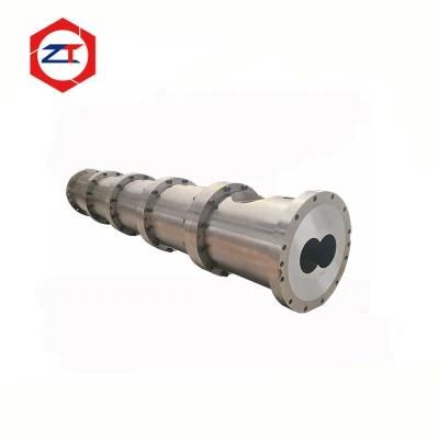 Good Wear Resistance Bimetallic Conical Twin Barrel Extruding Plastic Double Screw Barrel