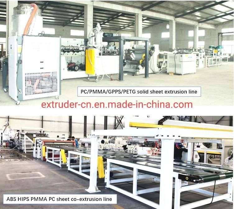 PC Hollow Type Sunshine Roofing Panel Extrusion Machinery