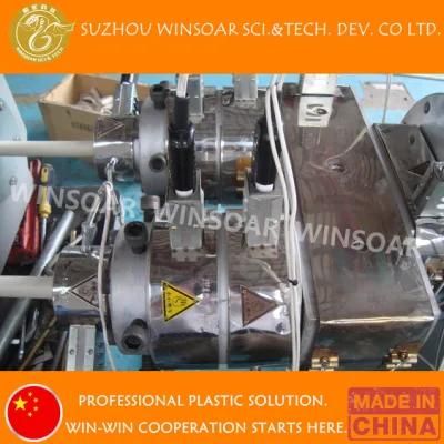 40mm 63mm Plastic PVC Water Supply Dual Pipe Tube Making Machine