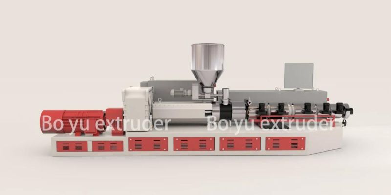 Spc Conical Twin Screw Extruder Production Line