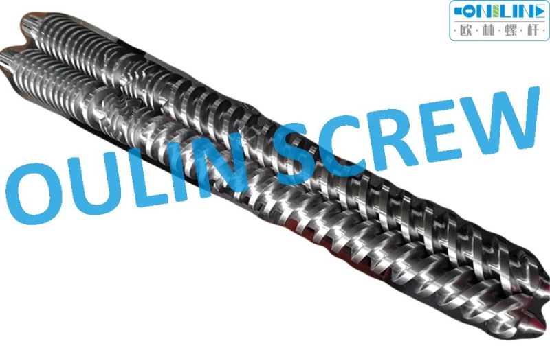 55/105 Twin Conical Screw and Barrel for Pipe, Sheet, Profiles, Foaming, Granulation