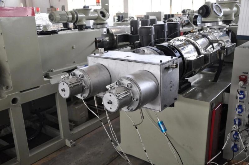 PVC Double Pipe Production Line/Twin Pipe Extrusion/PVC Twin Pipe Machine/PVC Pipe Extruder