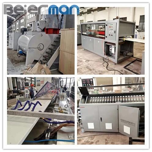 Beierman 2021 Hot Sale PVC Special Shape Decorative Hollow Board Profile Twin Screw Extrusion Production Line 200-400kg Capacity High Quality Molds