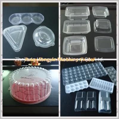 Semi Automatic Plastic Cake Tray and Lunch Box Thermoforming Machine