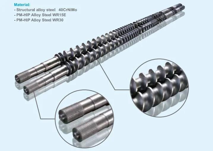 Plastic Sheet Extruder Screw Shafts BOPP, BOPET, Pet, PE