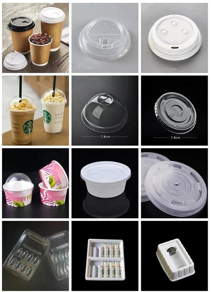 Plastic Coffee Cup Lids /Paper Cup Lids Forming Making Machine Automatic Plastic Cup Lid Making Machine