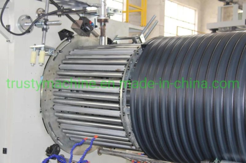 HDPE Hollow Wall Large Diameter Winding Plastic Pipe Extrusion Line