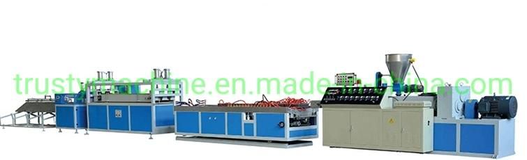 Plastic Double Screw Extruder Machine PVC Window Door Profile Production Extrusion Line