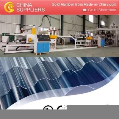 Plastic PVC Corrugated Sheet Extrusion Production Line