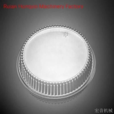 Servo Motor Driven Heating Forming Plastic Yogurt Lid Thermoforming Machine