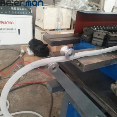 PP PE Soft Single Wall Corrugated Water Washing Machine Pipe with Connector Extrusion ...
