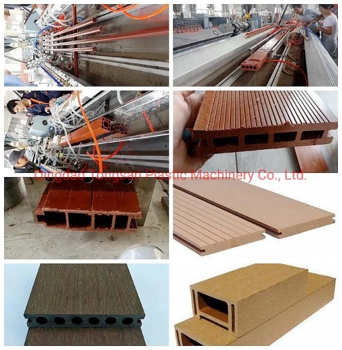 Wastage Wood Plastic Composite WPC Decking Extrusion Line Machine