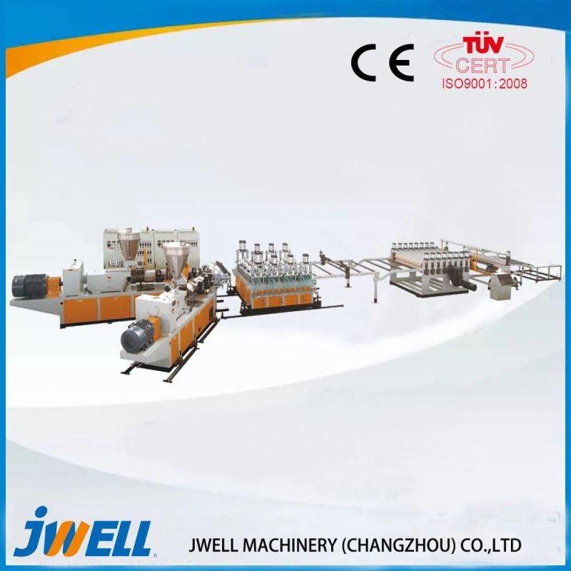 Jwell PVC/PVC WPC Foaming Board Low Density/High Density for Cupboard and Advertisement Board Plastic Machine