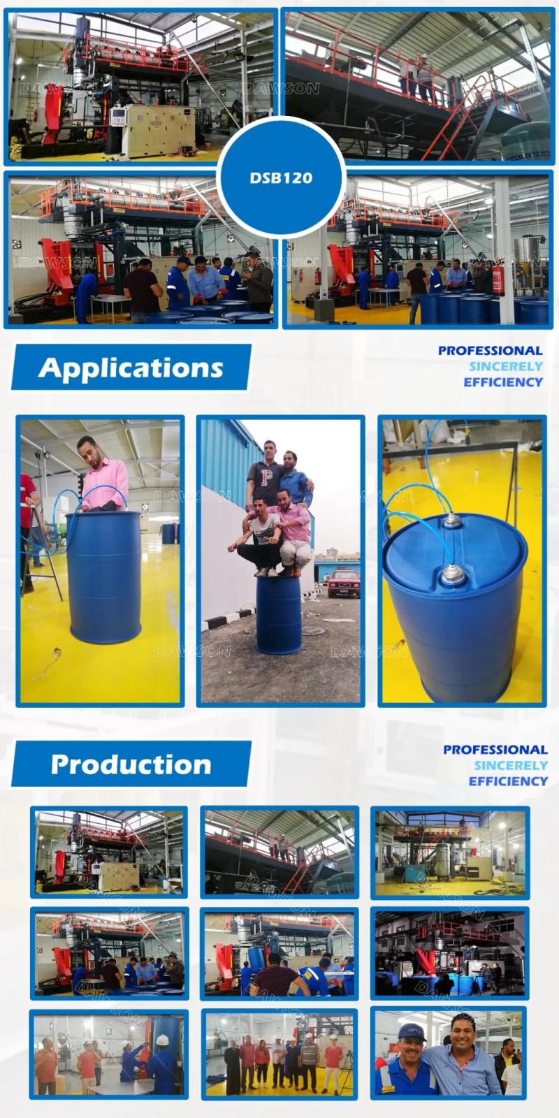200L Plastic Drum Making Blow Molding Machine