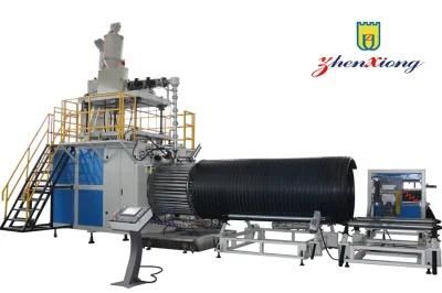 Large Diameter HDPE Plastic Krah Pipe Extruder Machinery