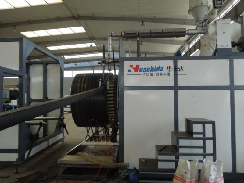 HDPE Structured Hollow Wall Corrugated Wall Pipe Extrusion Line