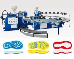 Air Blowing Machine for Making Colorful Outsole in PVC TPR Material