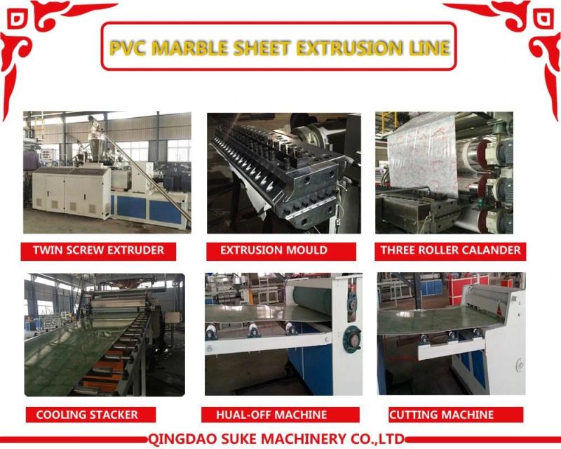Stable Performance Manufacture Equipment of PVC Marble Board Extrusion Machine/PVC Artificial Stone Profile Production Line