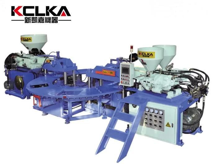 Brand New Three Color PVC or TPR Moulding Upper Machine with Servo
