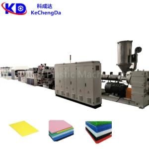 High Quality PC /PP/PE/PVC Plastic Hollow Grid Board/ Sheet Extrusion Line /Extruder ...