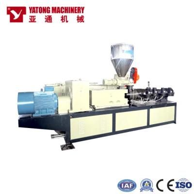 Yatong Plastic Pipe Conical Double Screw Extruder with Film Packing