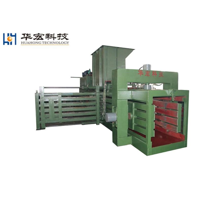 Huahong Automatic Horizontal Waste Paper Occ Cardboard Plastic Recycling Baler Hpa-180