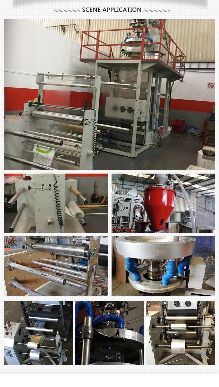 Lowest Price PP Plastic Film Blowing Machinery, Water Cooling PP Film Blowing Machine