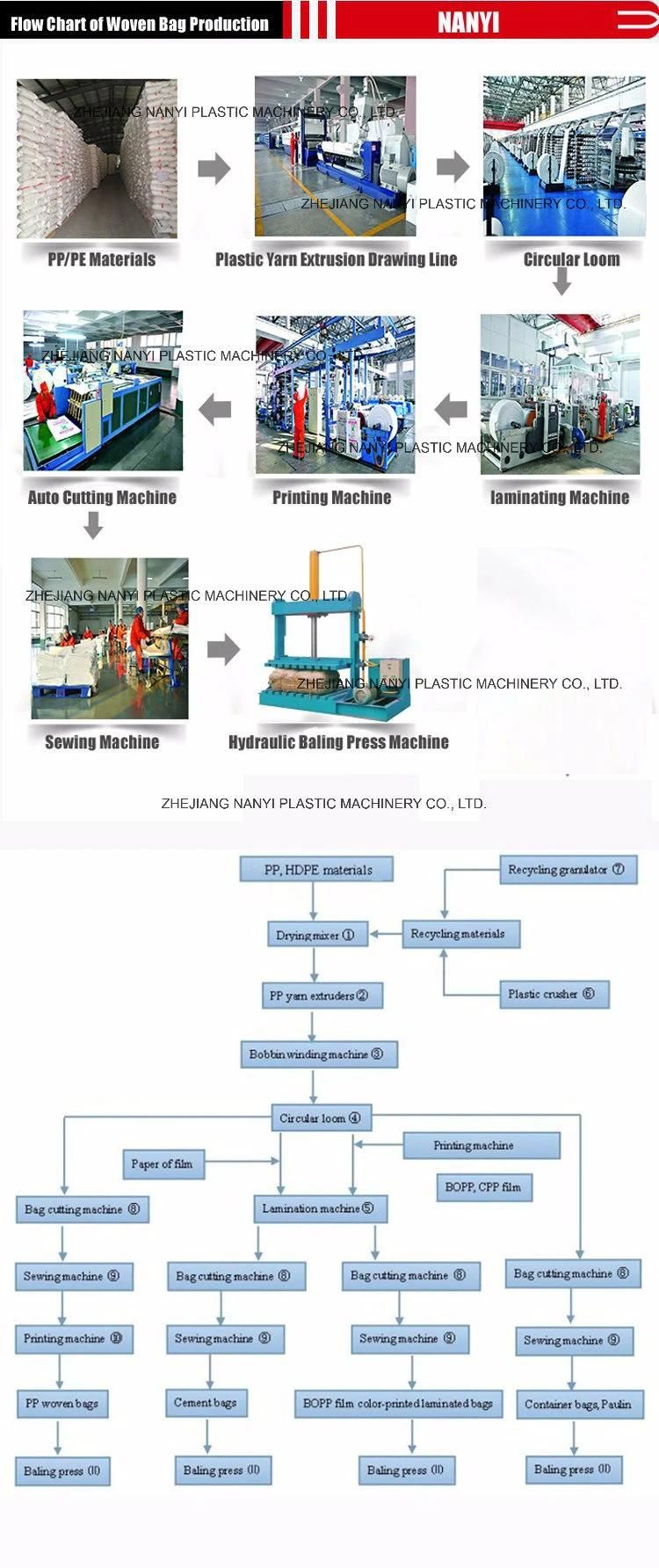 High Speed Computerized Plastic PE, Pet, PP Tape Flat Yarn Extruding Drawing Machine for PE, Pet, PP Woven Bag &Leno Mesh Bag&Jumbo Bag&Sunshade Net