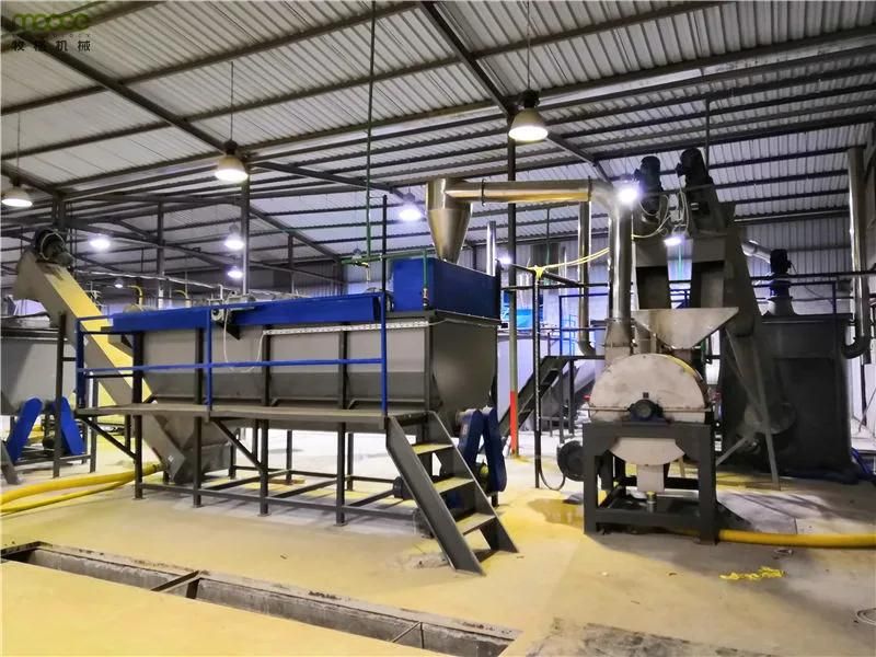 High production 5000kg/hr PET bottle recycling reuse cleaning line