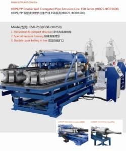 Double Wall Corrugated Pipe Extrusion Line (Plastiic produciton machinery)