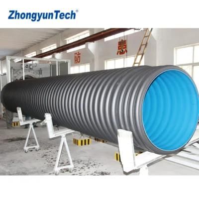 PE/HDPE Plastic Corrugated Pipe Extrusion Line for Stormwater/Drainage/Cable ...