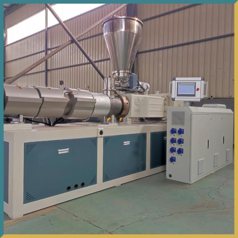 Electrical Conduit Pipe Production Machine with Conical Twin Screw Extrusion