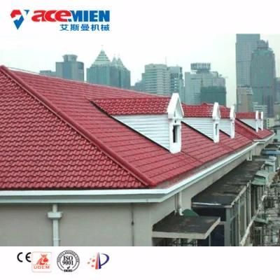 ASA Synthetic Resin Roof Tile Machine, Spanish Bamboo Wave PVC Roofing Sheets