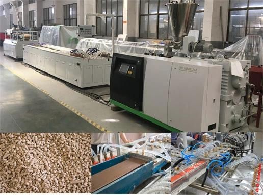 PP PE Wood Plastic Composite Wall Panel Outdoor Decking Making Machine PE WPC Profile Extrusion Production Machine Line