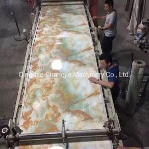 PVC Artificial Marble Decorative Panel Extruding/Extruder/Extrusion Machine