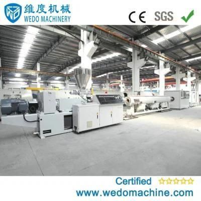 Conical Twin Screw PVC Plastic Profile Extruding/Making Machine Production Line