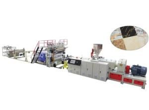 Oversea Service Plastic Extrusion Machinery/ PVC Marble Sheet Make Machine/ Artificial ...