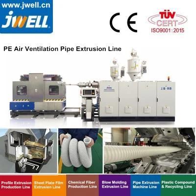 PP Horizontal Type Double Wall Corrugated Pipe Extrusion Line