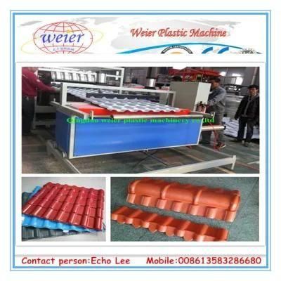 1040mm Plastic Spanish PVC Roofing Sheet Production Line
