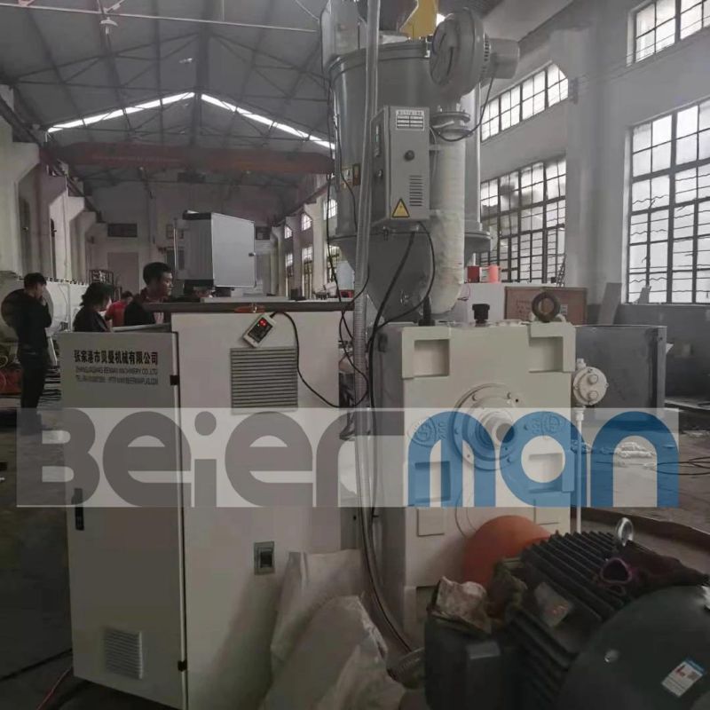 SDR11 Degree PE HDPE 20mm-200mm Pipe Sj75 Model Single Screw Extruder Making Machine Plastic Pipe Production Line