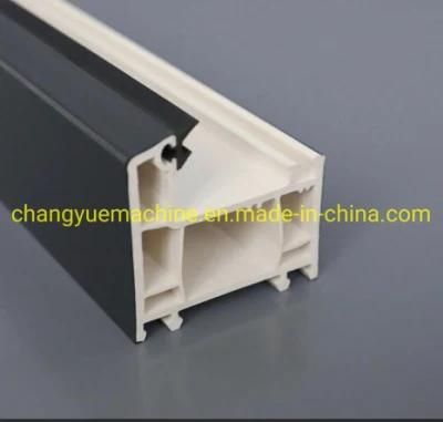 Good Quality WPC PVC Window and Door Profile Making Machine Door Frame Plastic Extruder ...