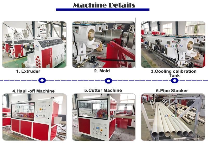 PVC Pipe Extruder Machine / Plastic Machinery / Making Machine