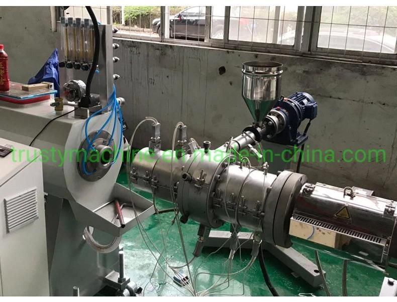 Machine HDPE PE Po PPR LDPE PP Gas Water Pipe Supply Drainage Electric Conduit Hose Tube Production Single Wall Corrugated Pipe Extrusion Line