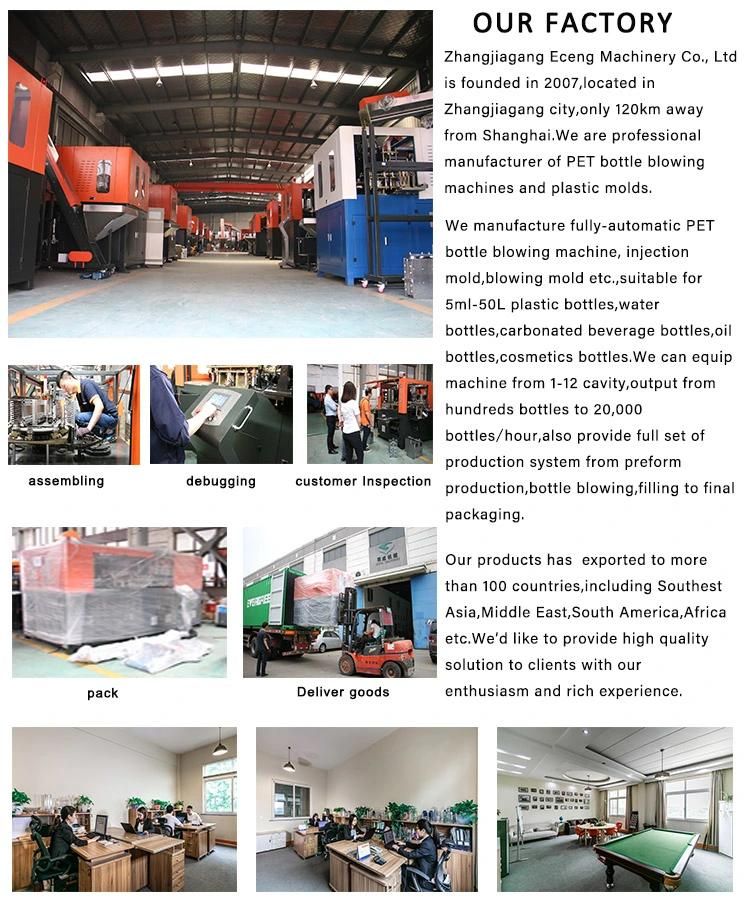 Good Afert Service 1500 Ml Auto Blow Molding Machine Pet Small Plastic Moulding Machine 6 Cavity Blowing Machine